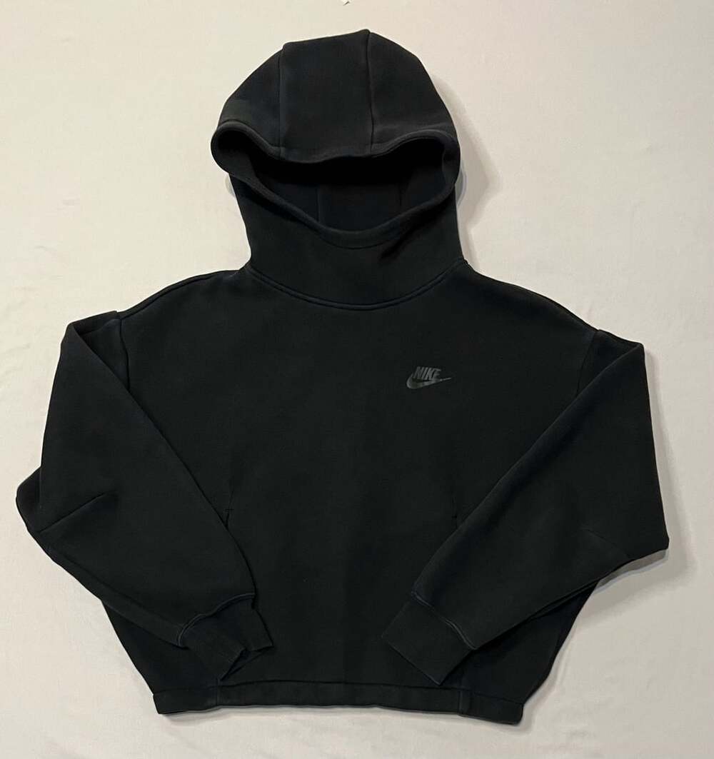 Nike Tech Fleece Oversized Hoodie Size YL Black